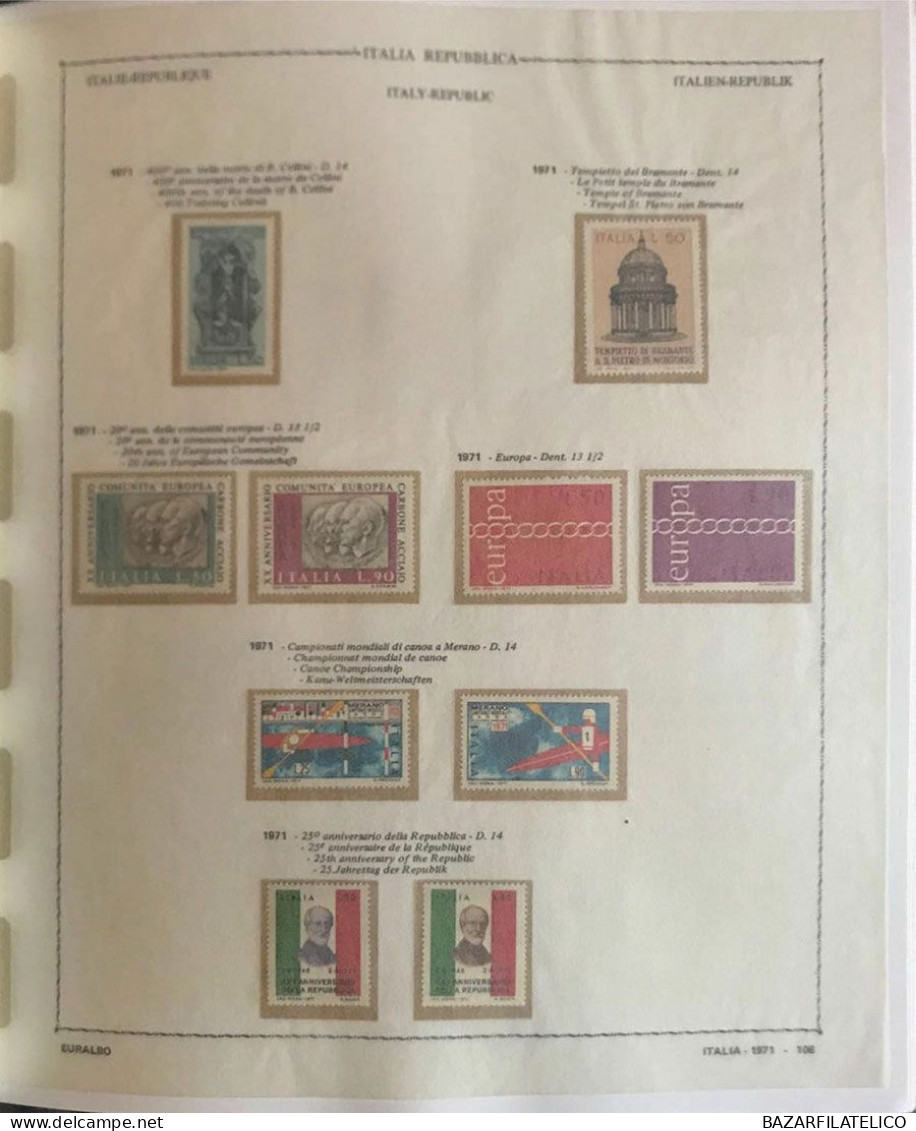 COLLEZIONE DI REPUBBLICA E SAN MARINO DAL 1960 AL 1977 G.I MNH** + SERVIZI