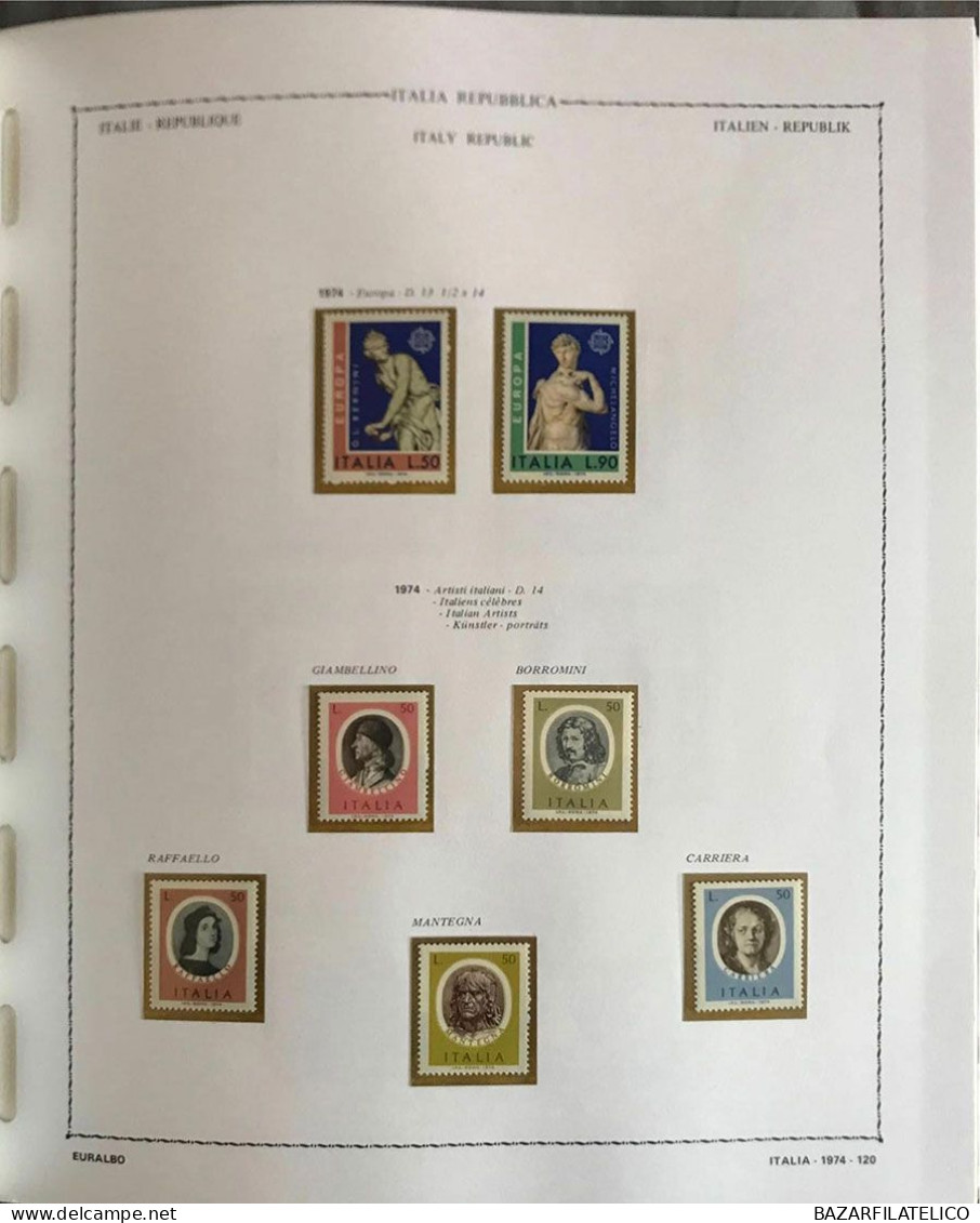 COLLEZIONE DI REPUBBLICA E SAN MARINO DAL 1960 AL 1977 G.I MNH** + SERVIZI