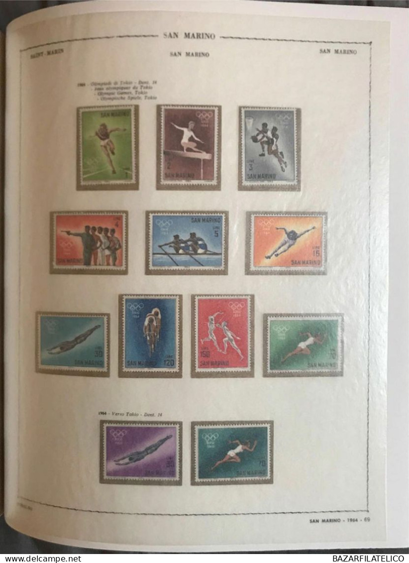 COLLEZIONE DI REPUBBLICA E SAN MARINO DAL 1960 AL 1977 G.I MNH** + SERVIZI