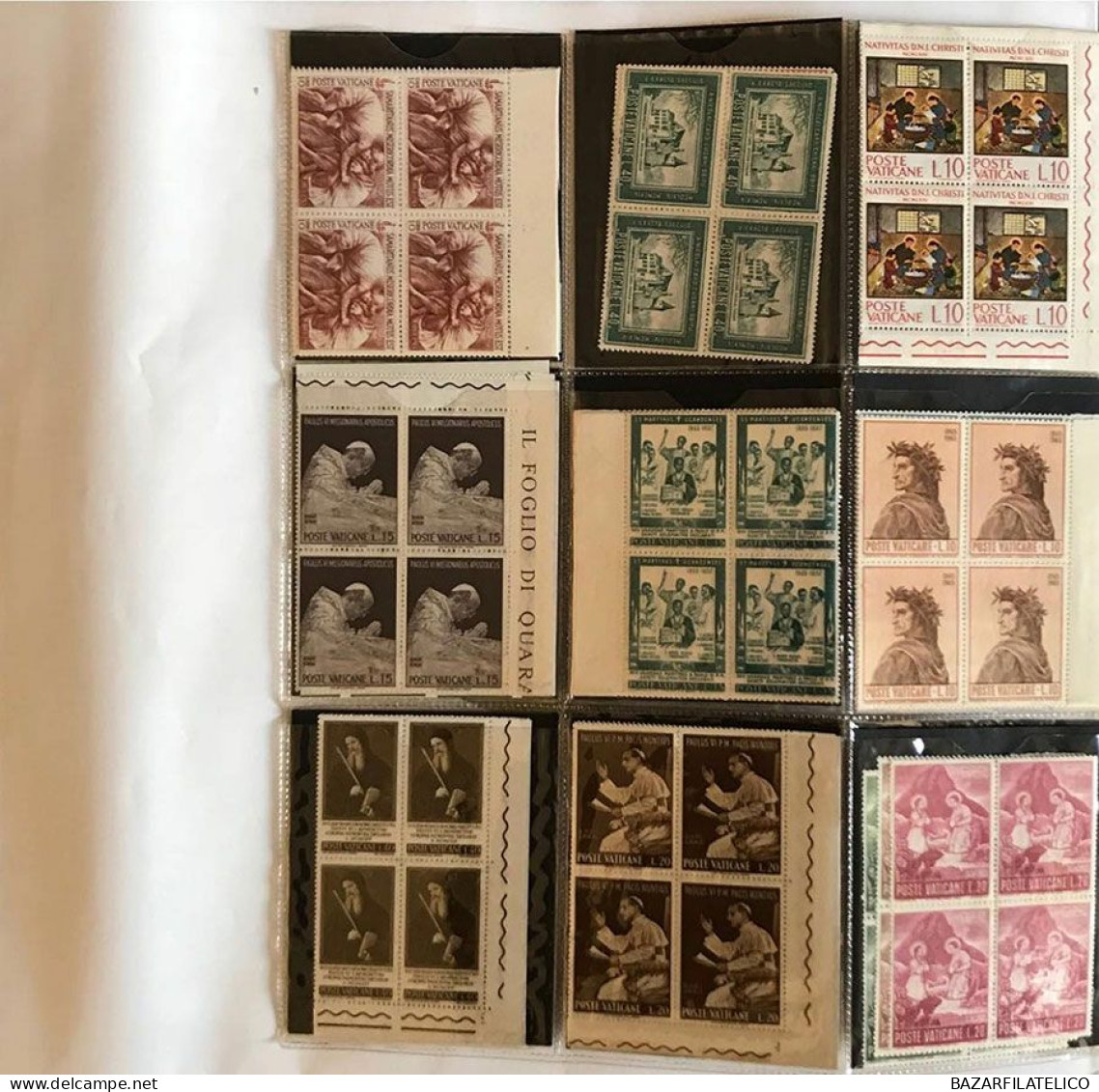 COLLEZIONE DI VATICANO E SAN MARINO IN QUARTINE ANNI 60 G.I MNH** - Lots & Serien