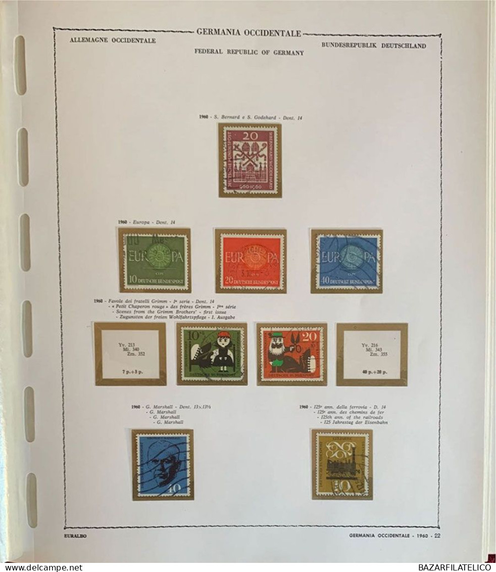 COLLEZIONE DI BERLINO OCCIDENTALE 1966-88 + FEDERALE TEDESCA 1960-88 G.I / USATA