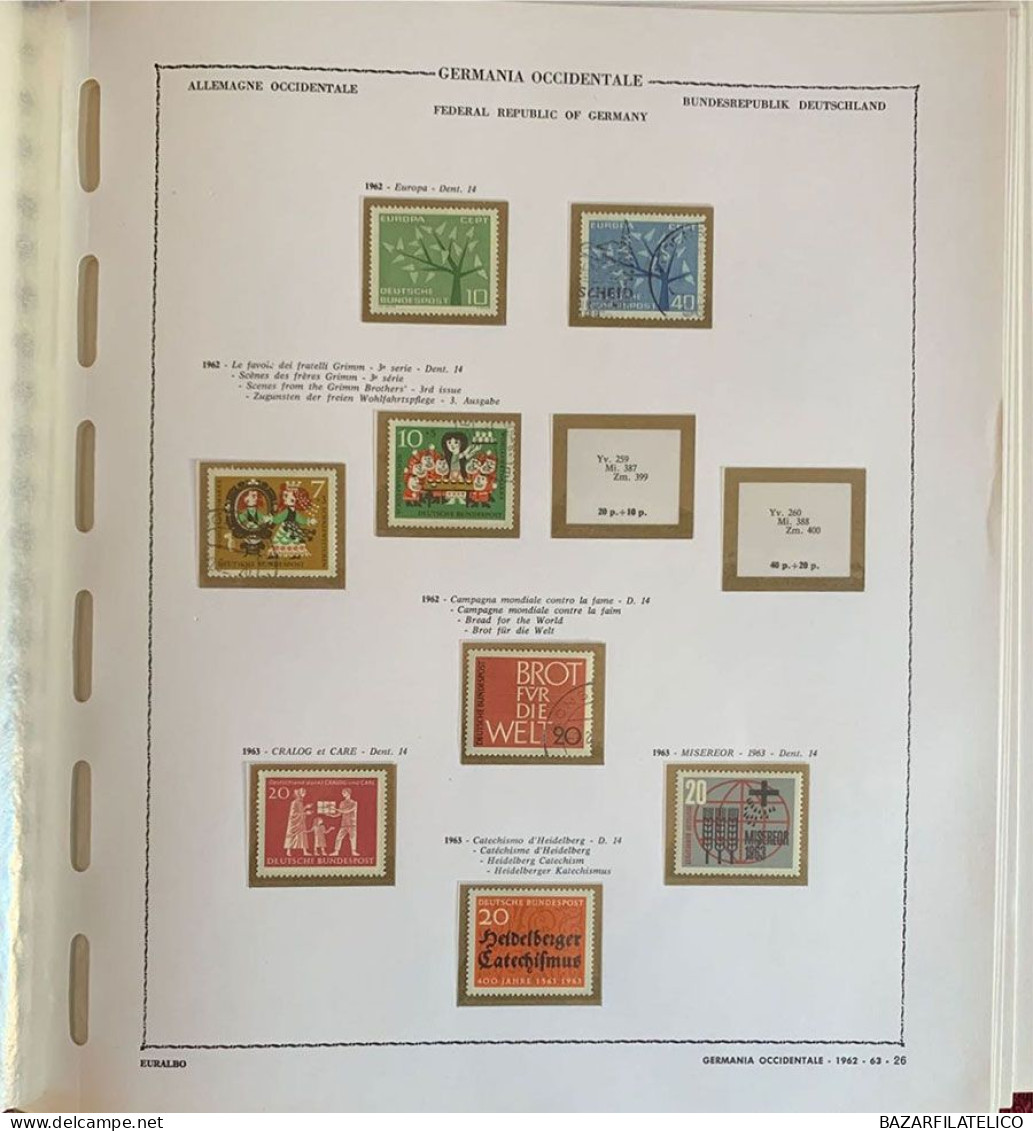 COLLEZIONE DI BERLINO OCCIDENTALE 1966-88 + FEDERALE TEDESCA 1960-88 G.I / USATA