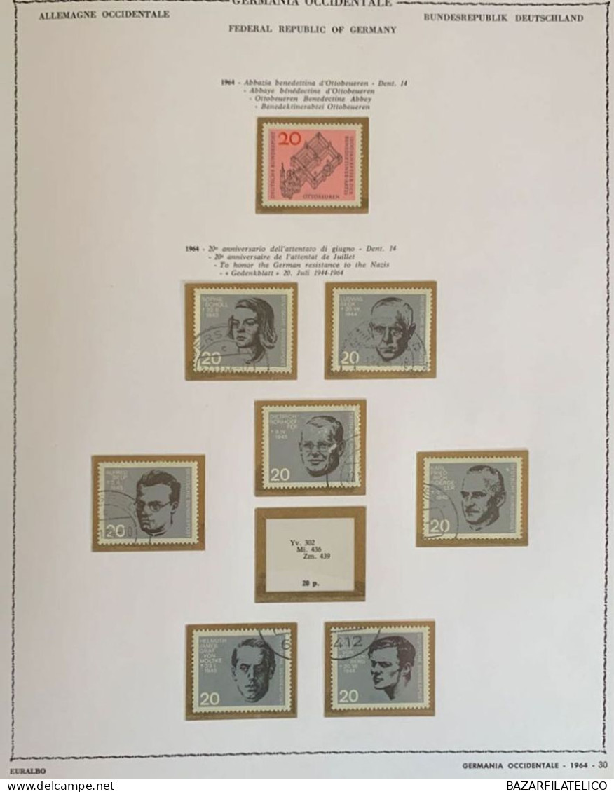 COLLEZIONE DI BERLINO OCCIDENTALE 1966-88 + FEDERALE TEDESCA 1960-88 G.I / USATA