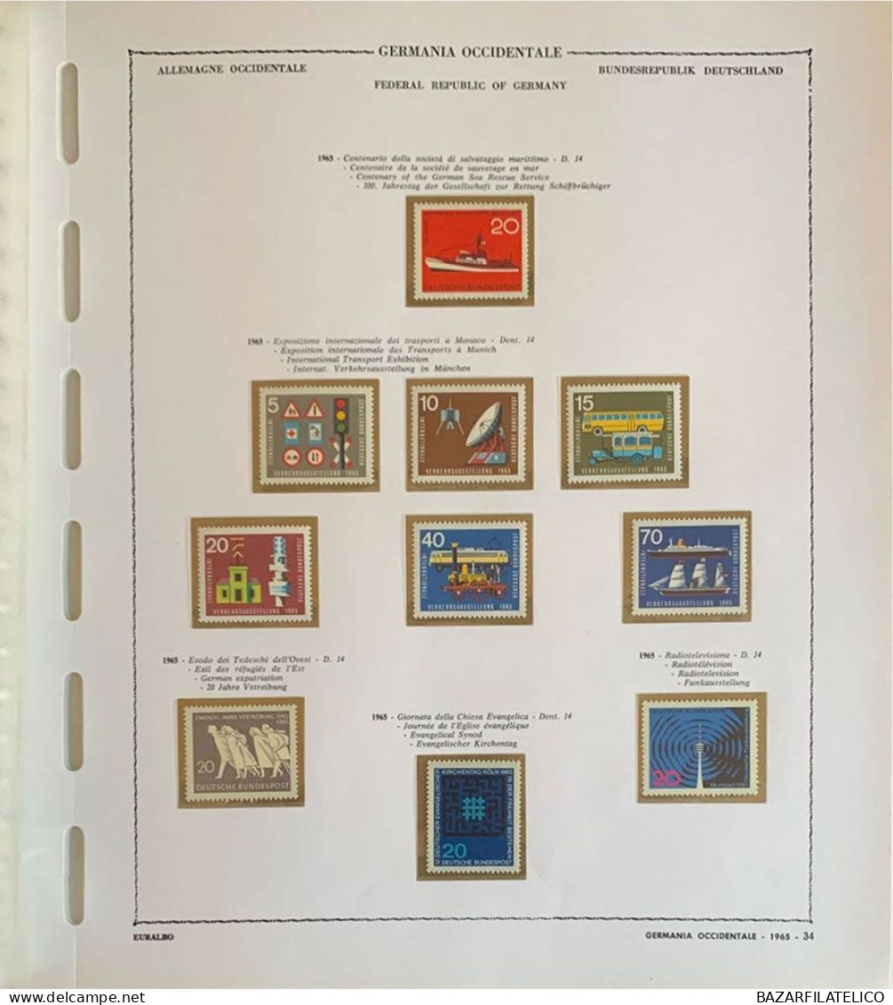 COLLEZIONE DI BERLINO OCCIDENTALE 1966-88 + FEDERALE TEDESCA 1960-88 G.I / USATA