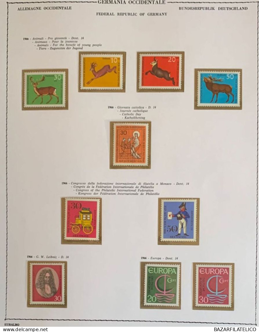 COLLEZIONE DI BERLINO OCCIDENTALE 1966-88 + FEDERALE TEDESCA 1960-88 G.I / USATA