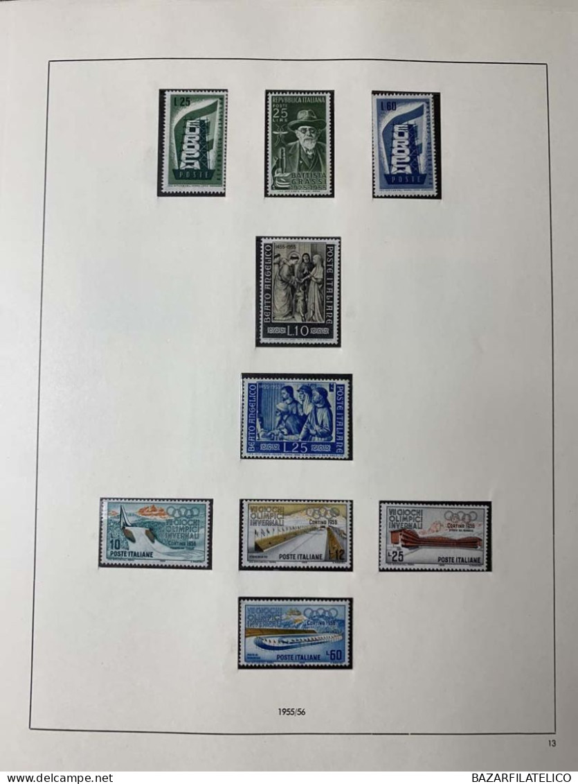 REPUBBLICA COLLEZIONE NON COMPLETA DAL 1945 AL 1976 G.I MNH**