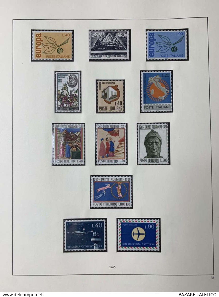 REPUBBLICA COLLEZIONE NON COMPLETA DAL 1945 AL 1976 G.I MNH**