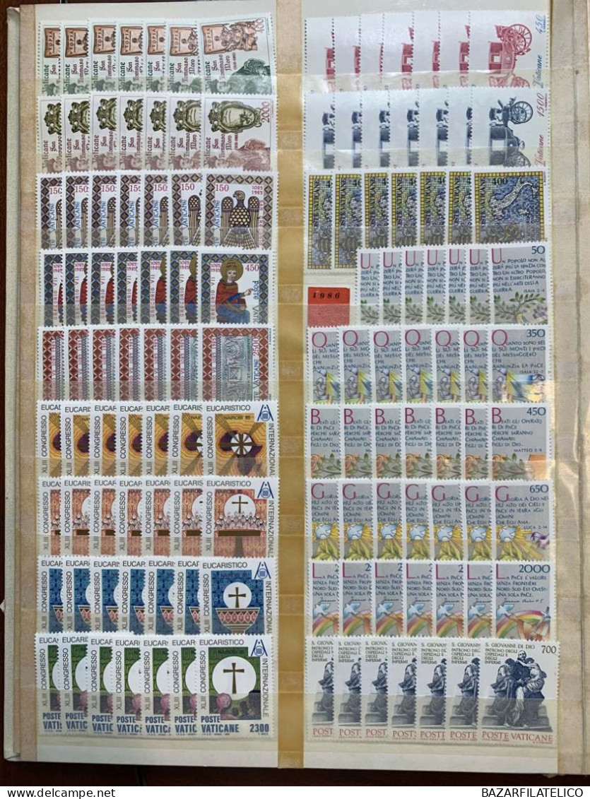 VATICANO RACCOLTA COLLEZIONE 1978 - 2006 ALTO VALORE FACCIALE G.I MNH**