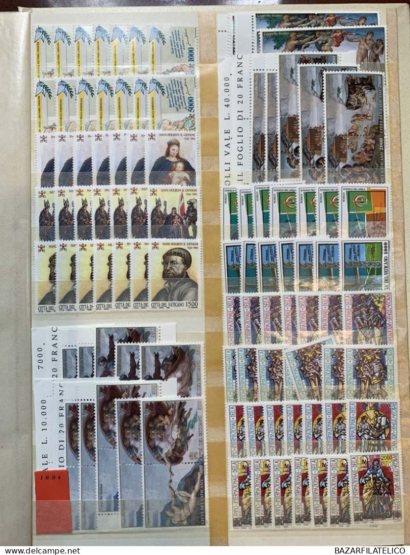 VATICANO RACCOLTA COLLEZIONE 1978 - 2006 ALTO VALORE FACCIALE G.I MNH**