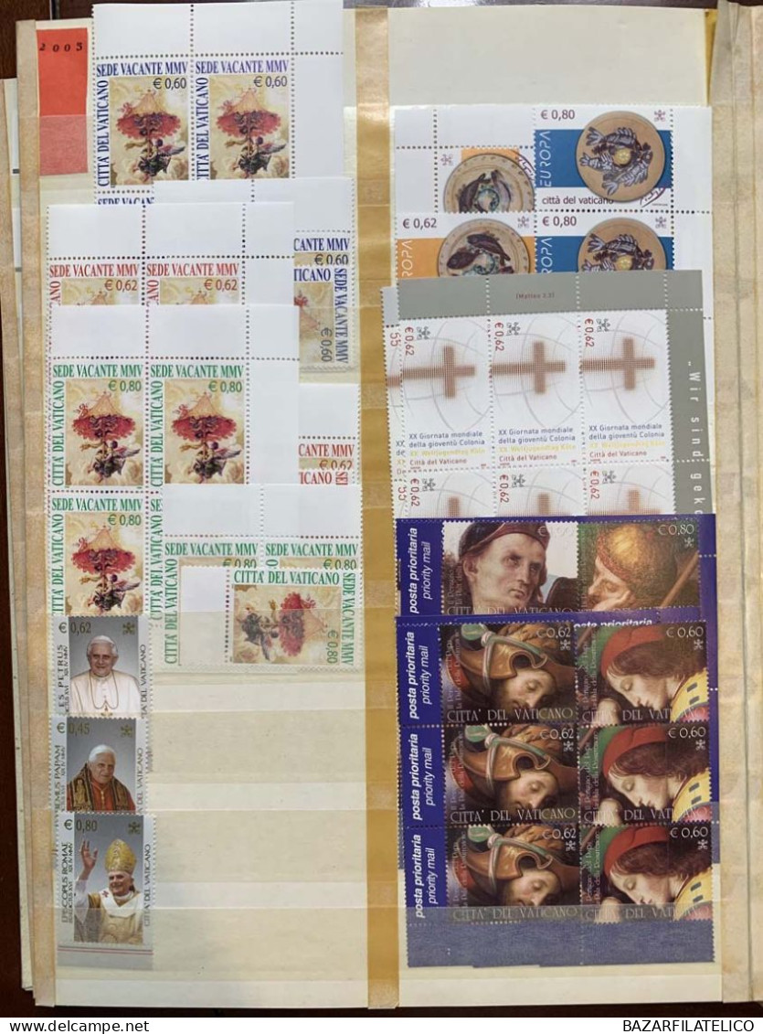 VATICANO RACCOLTA COLLEZIONE 1978 - 2006 ALTO VALORE FACCIALE G.I MNH**