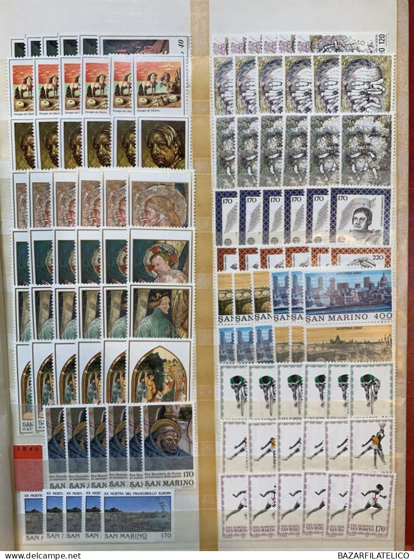 SAN MARINO RACCOLTA COLLEZIONE 1971 - 2006 ALTO VALORE FACCIALE 1944€ G.I MNH**