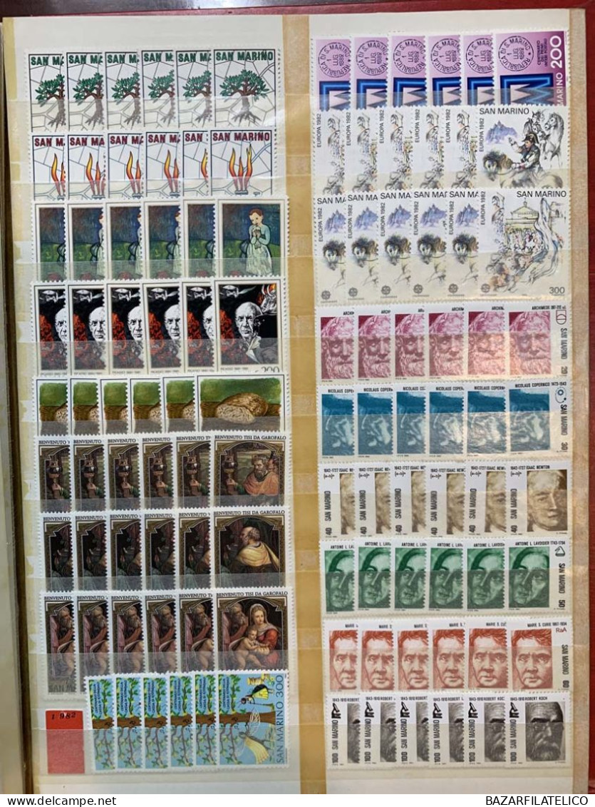 SAN MARINO RACCOLTA COLLEZIONE 1971 - 2006 ALTO VALORE FACCIALE 1944€ G.I MNH**