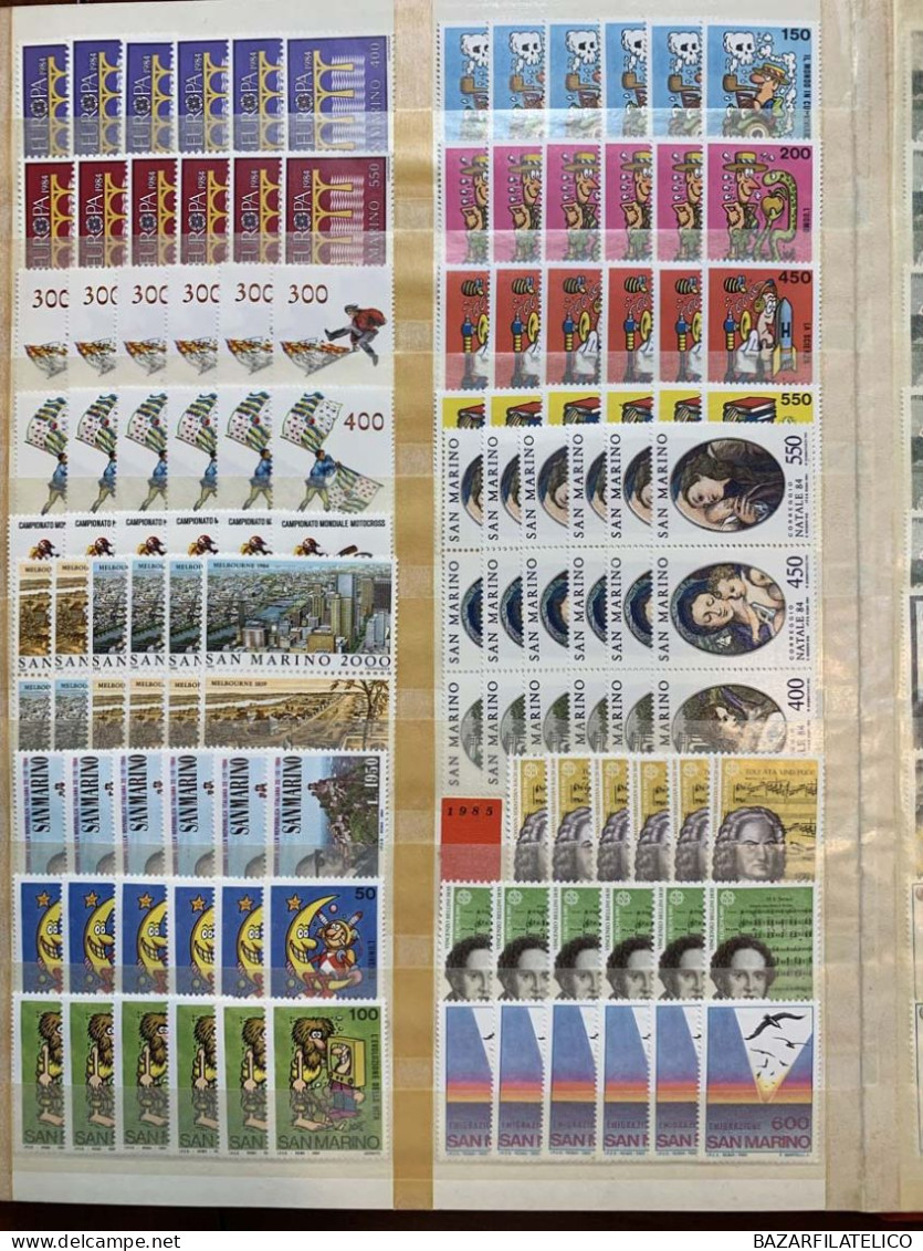 SAN MARINO RACCOLTA COLLEZIONE 1971 - 2006 ALTO VALORE FACCIALE 1944€ G.I MNH**