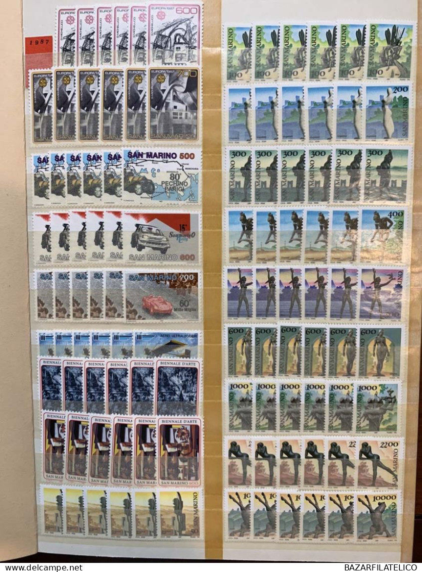 SAN MARINO RACCOLTA COLLEZIONE 1971 - 2006 ALTO VALORE FACCIALE 1944€ G.I MNH**