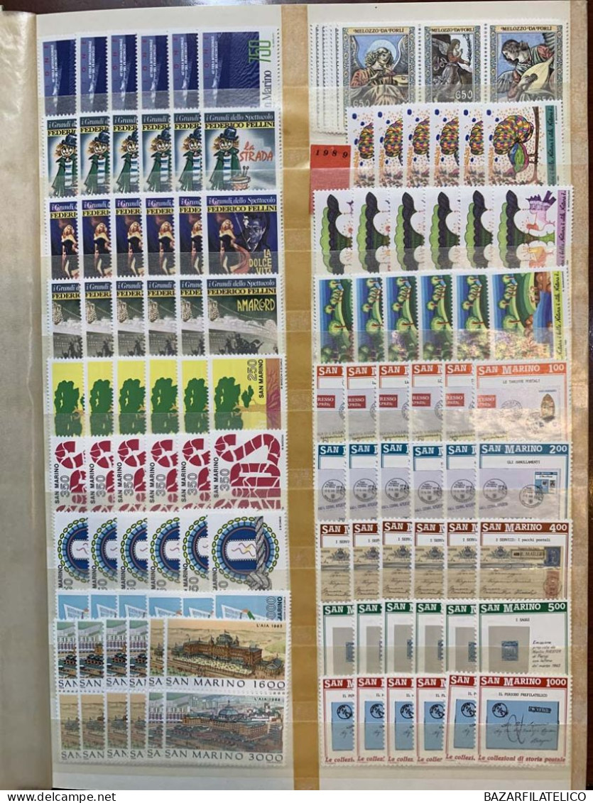 SAN MARINO RACCOLTA COLLEZIONE 1971 - 2006 ALTO VALORE FACCIALE 1944€ G.I MNH**