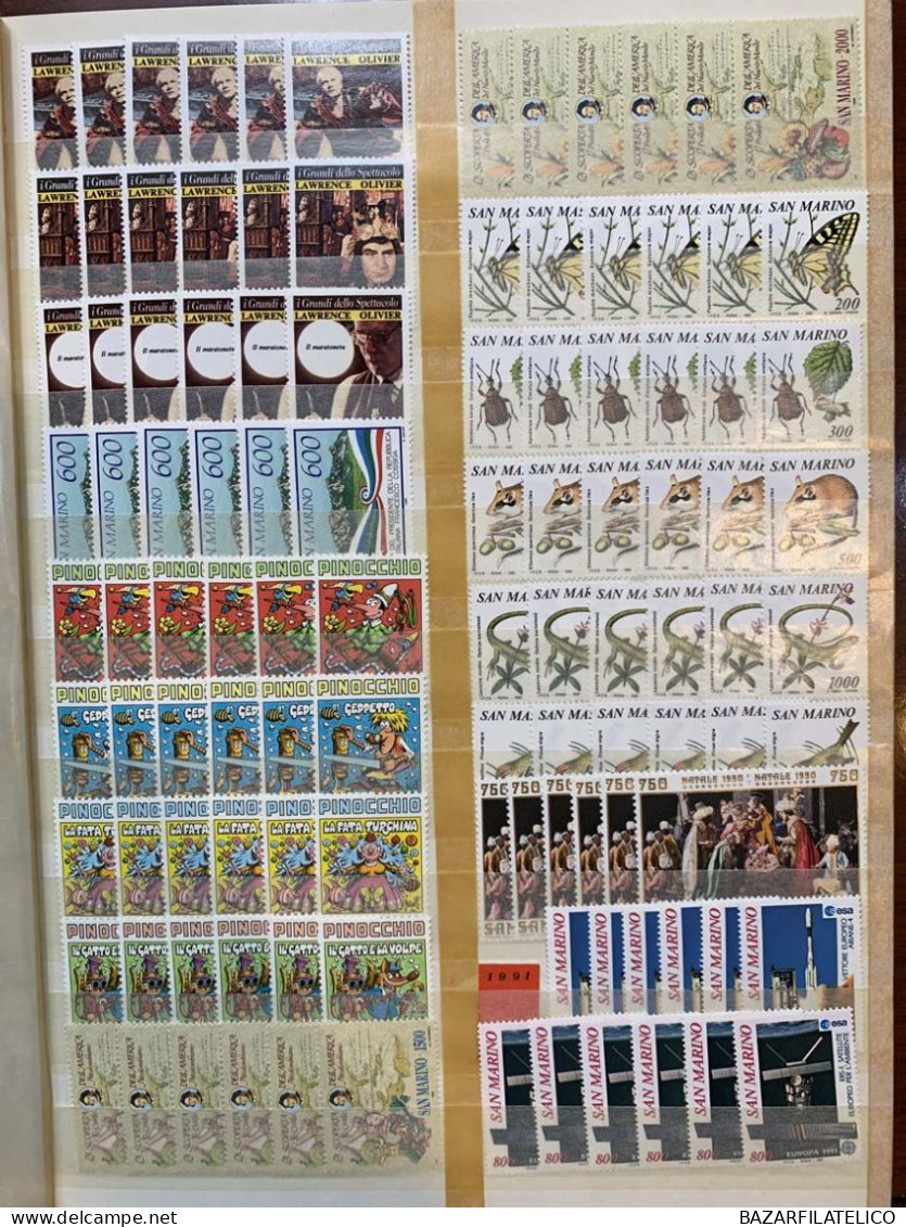 SAN MARINO RACCOLTA COLLEZIONE 1971 - 2006 ALTO VALORE FACCIALE 1944€ G.I MNH**