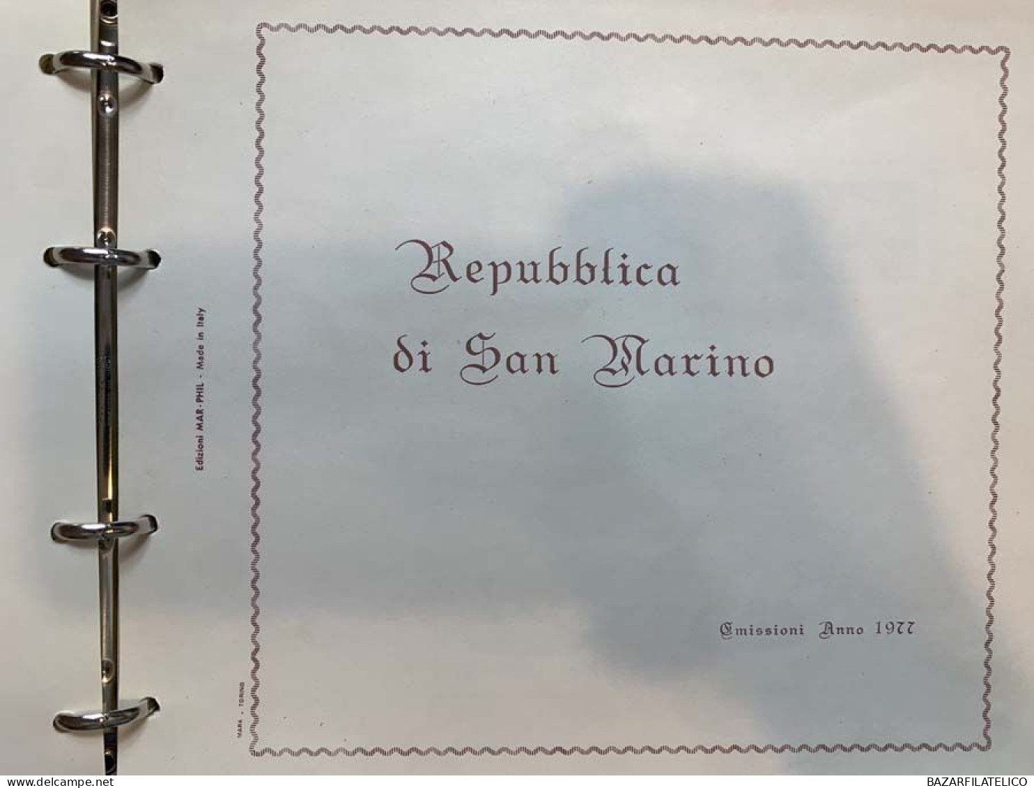 SAN MARINO COLLEZIONE DAL 1971 AL 1983 SU 1 ALBUM ROSSO G.I MNH**