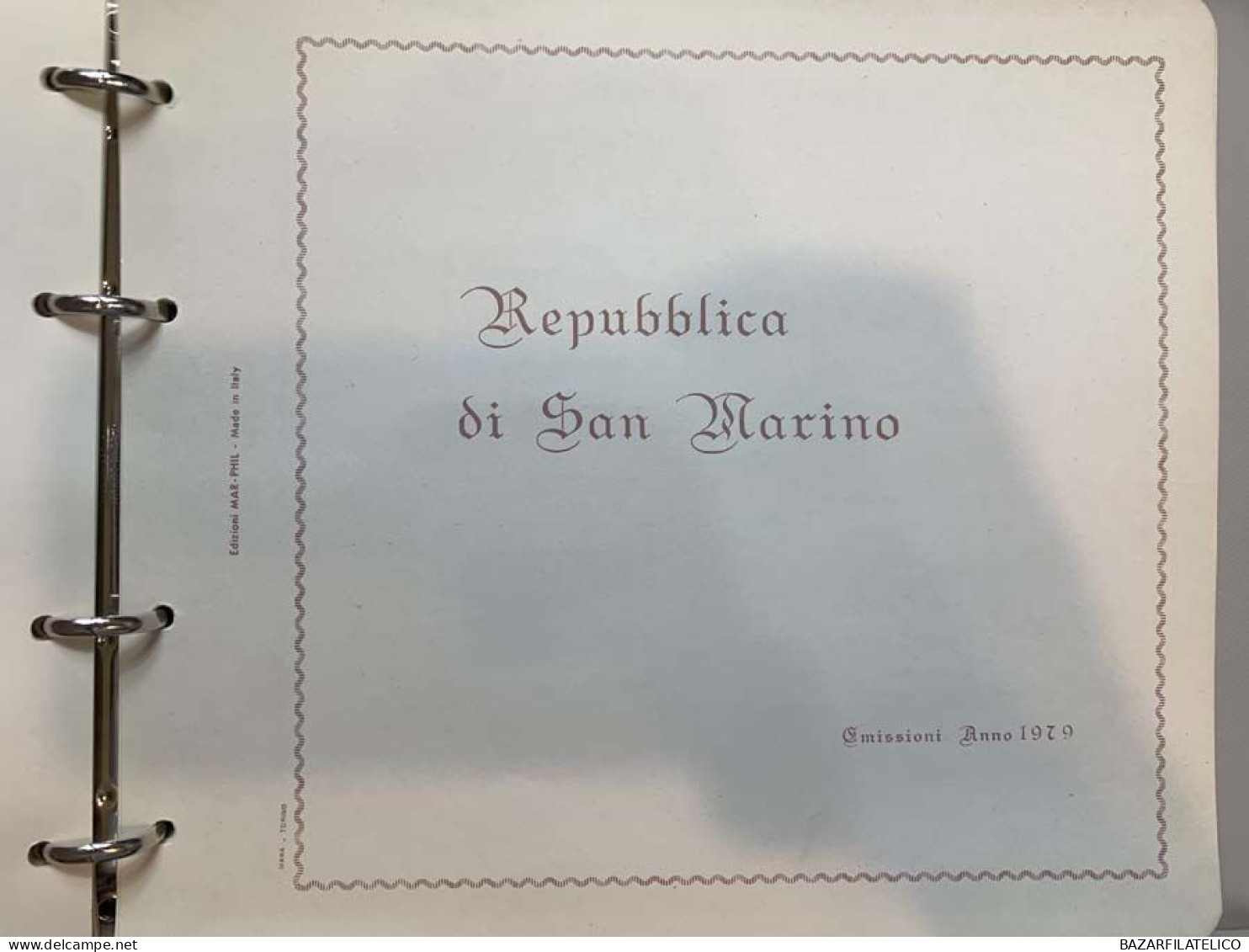 SAN MARINO COLLEZIONE DAL 1971 AL 1983 SU 1 ALBUM ROSSO G.I MNH**