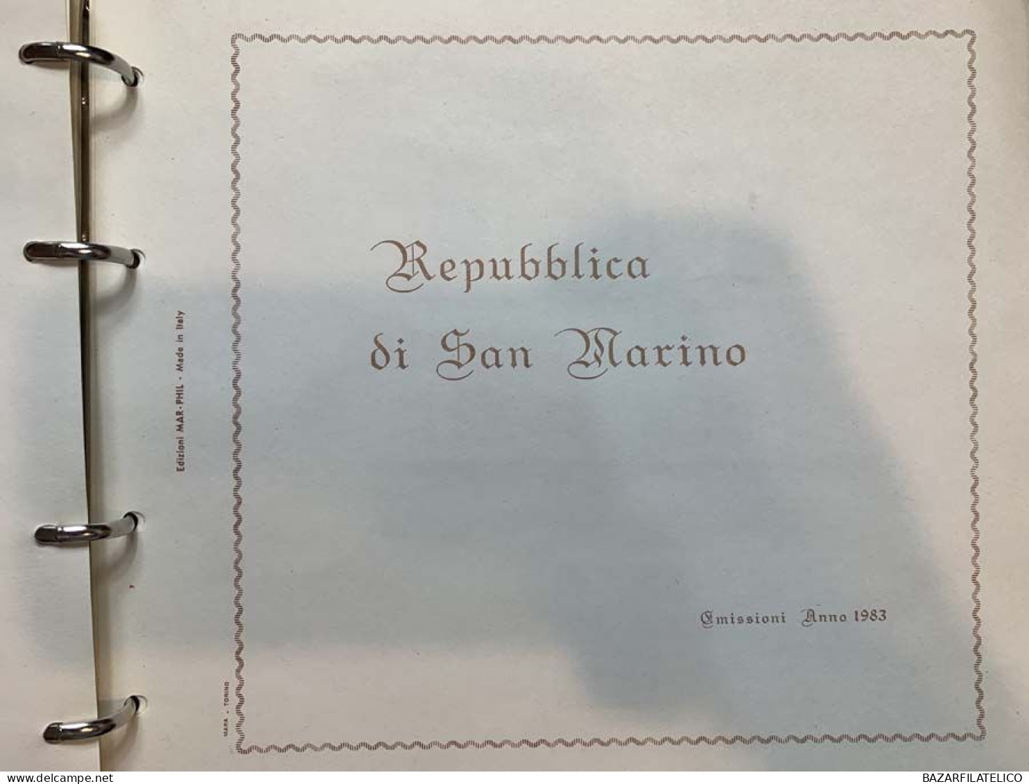 SAN MARINO COLLEZIONE DAL 1971 AL 1983 SU 1 ALBUM ROSSO G.I MNH**