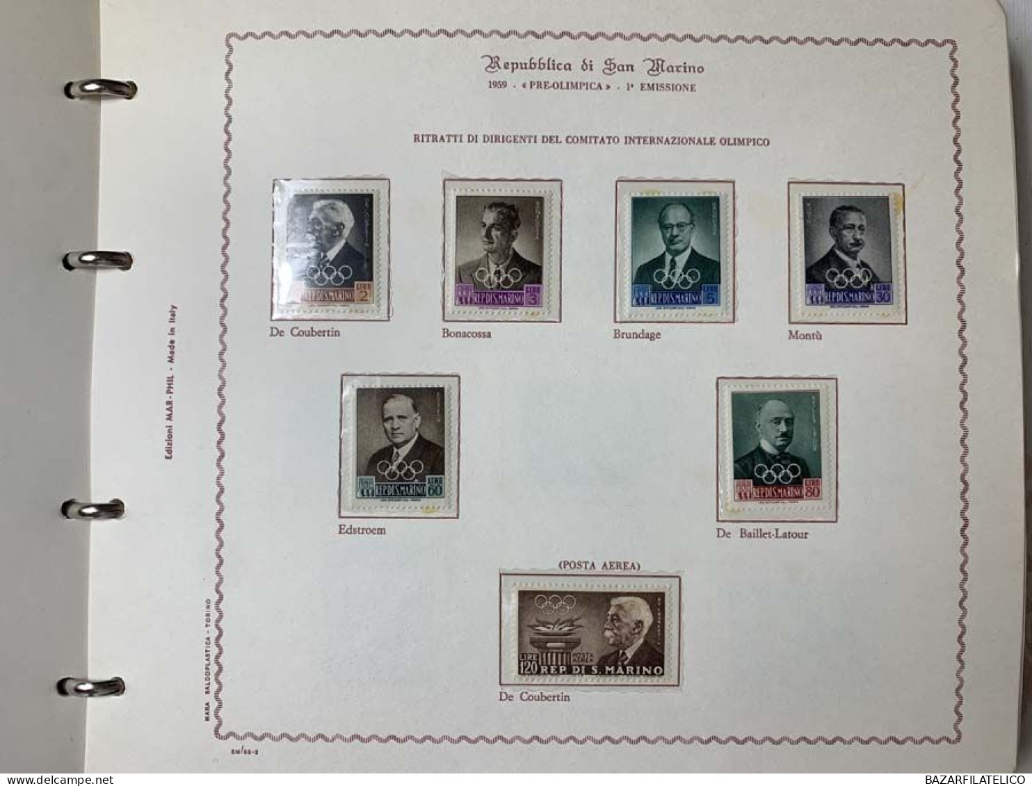 SAN MARINO COLLEZIONE DAL 1959 AL 2009 SU 4 ALBUM ROSSI G.I MNH** - Verzamelingen & Reeksen