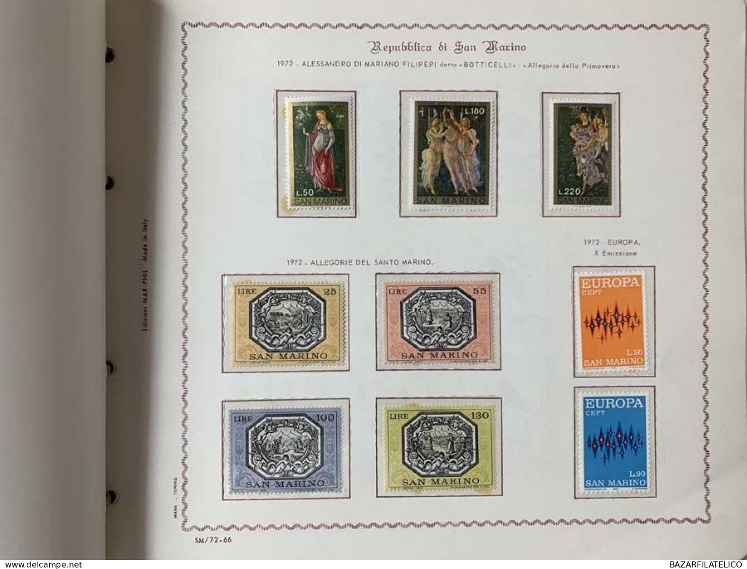 SAN MARINO COLLEZIONE DAL 1959 AL 2009 SU 4 ALBUM ROSSI G.I MNH**