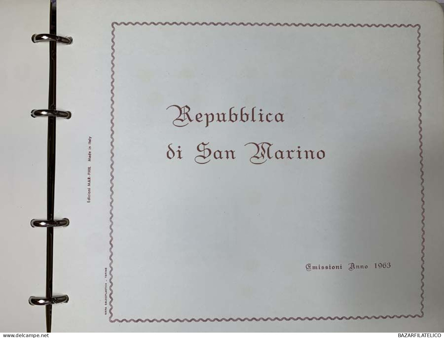 SAN MARINO COLLEZIONE DAL 1959 AL 2009 CON FOGLIETTI SU 4 ALBUM ROSSI G.I MNH**