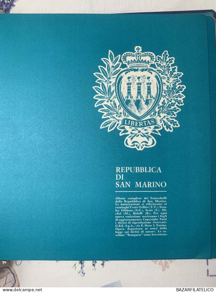 SAN MARINO COLLEZIONE IN QUARTINA DAL 1971 AL 1976 SU 1 ALBUM BOLAFFI G.I MNH** - Collections, Lots & Séries