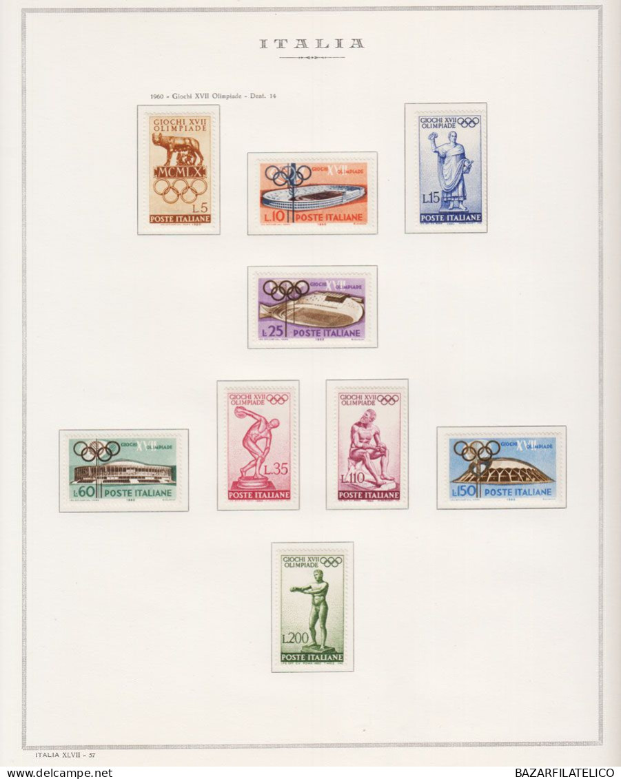 REPUBBLICA COLLEZIONE DAL 1945 AL 1998 COMPRESO ROSA B. FOGLIO G.I MNH** 4 CERT.