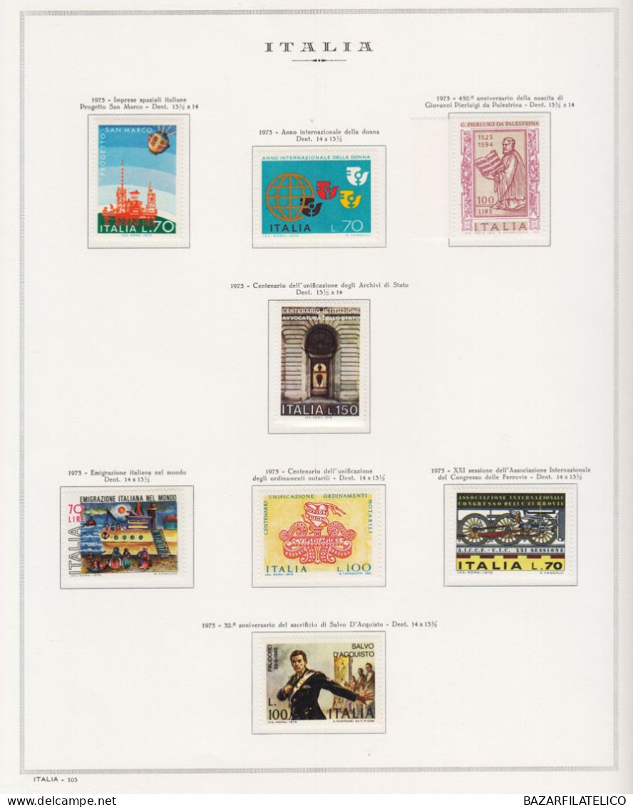 REPUBBLICA COLLEZIONE DAL 1945 AL 1998 COMPRESO ROSA B. FOGLIO G.I MNH** 4 CERT.