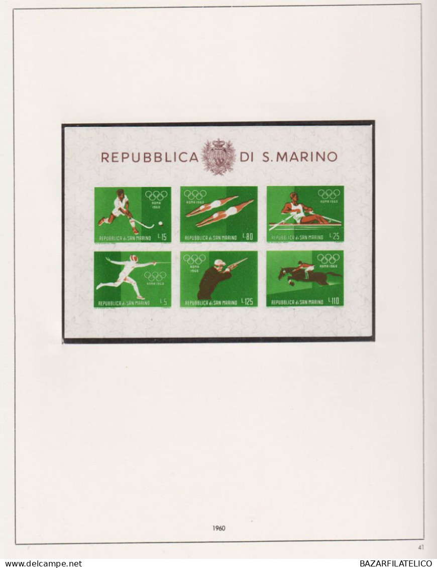 SAN MARINO COLLEZIONE AVANZATA DAL 1949 AL 1976 SU ALBUM G.I MNH**