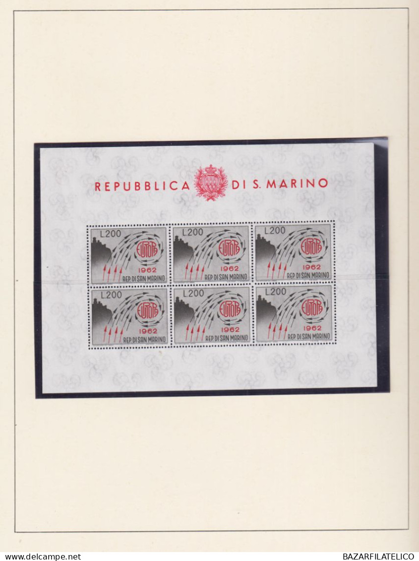 SAN MARINO COLLEZIONE AVANZATA DAL 1949 AL 1976 SU ALBUM G.I MNH**