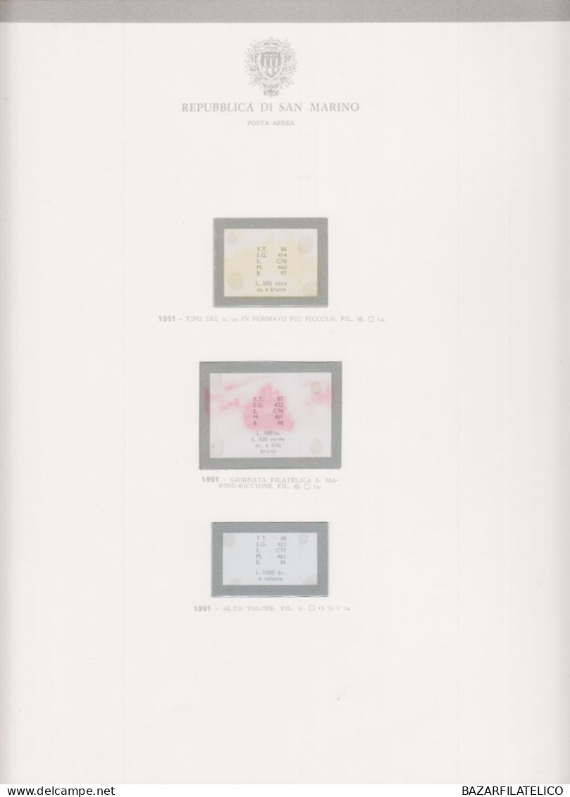 COLLEZIONE DI SAN MARINO DAL 1877 AL 1957 + SERVIZI G.O / G.I / US.