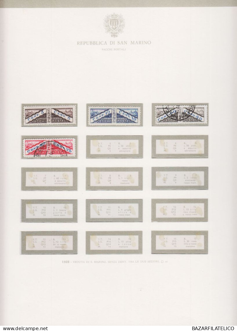 COLLEZIONE DI SAN MARINO DAL 1877 AL 1957 + SERVIZI G.O / G.I / US.