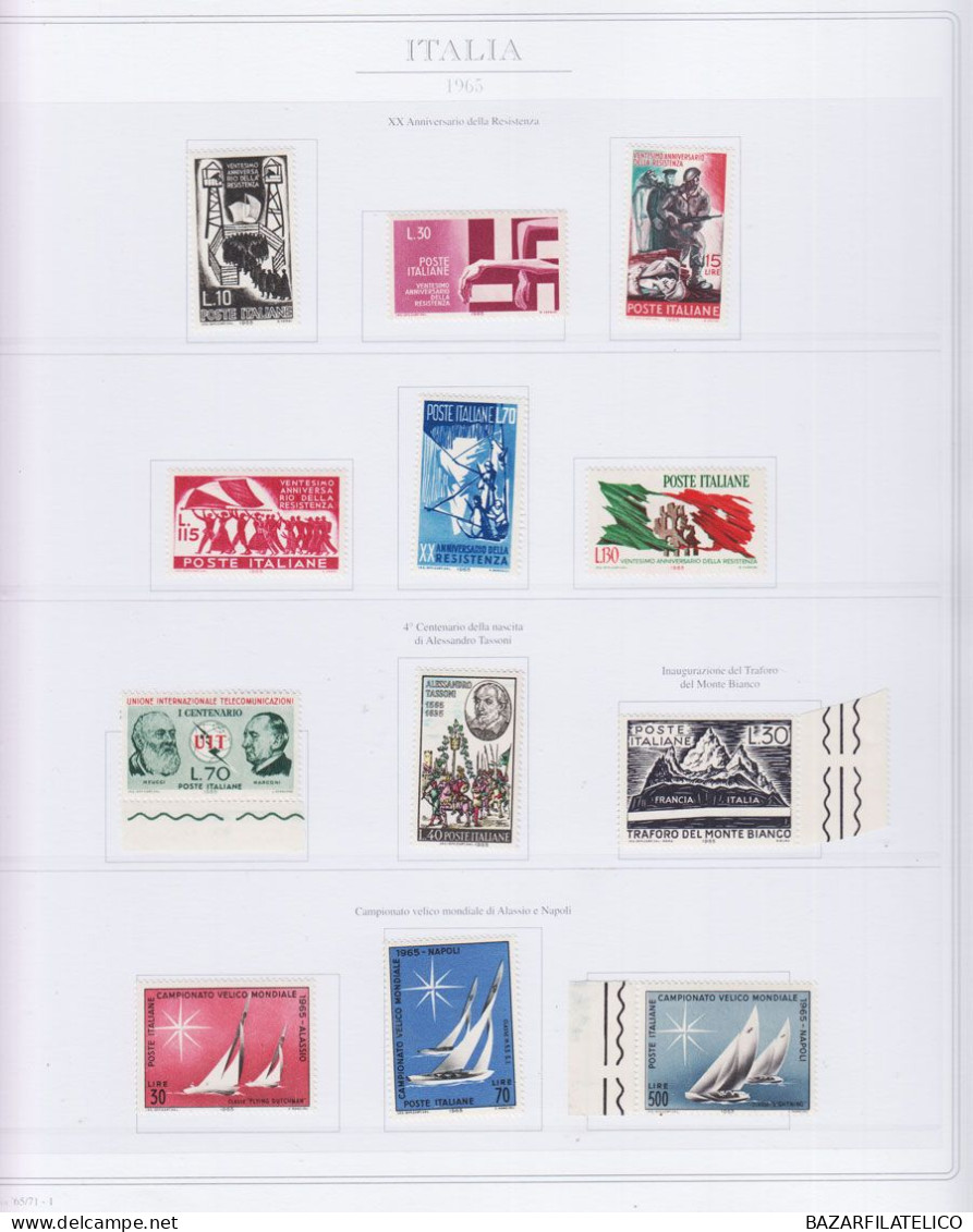 REPUBBLICA COLLEZIONE SU 2 ALBUM CON FOGLI ABAFIL DAL 1945 AL 1984 G.I MNH**