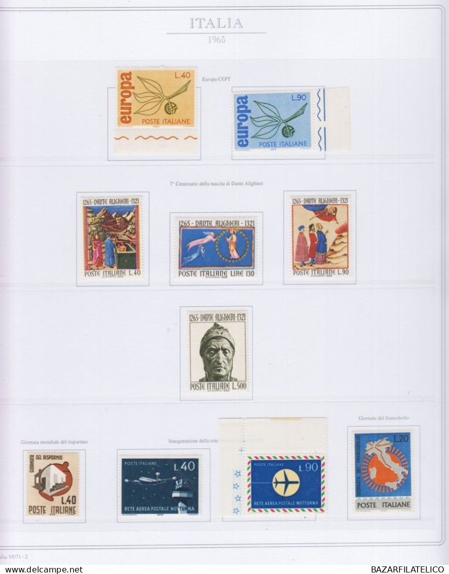 REPUBBLICA COLLEZIONE SU 2 ALBUM CON FOGLI ABAFIL DAL 1945 AL 1984 G.I MNH**