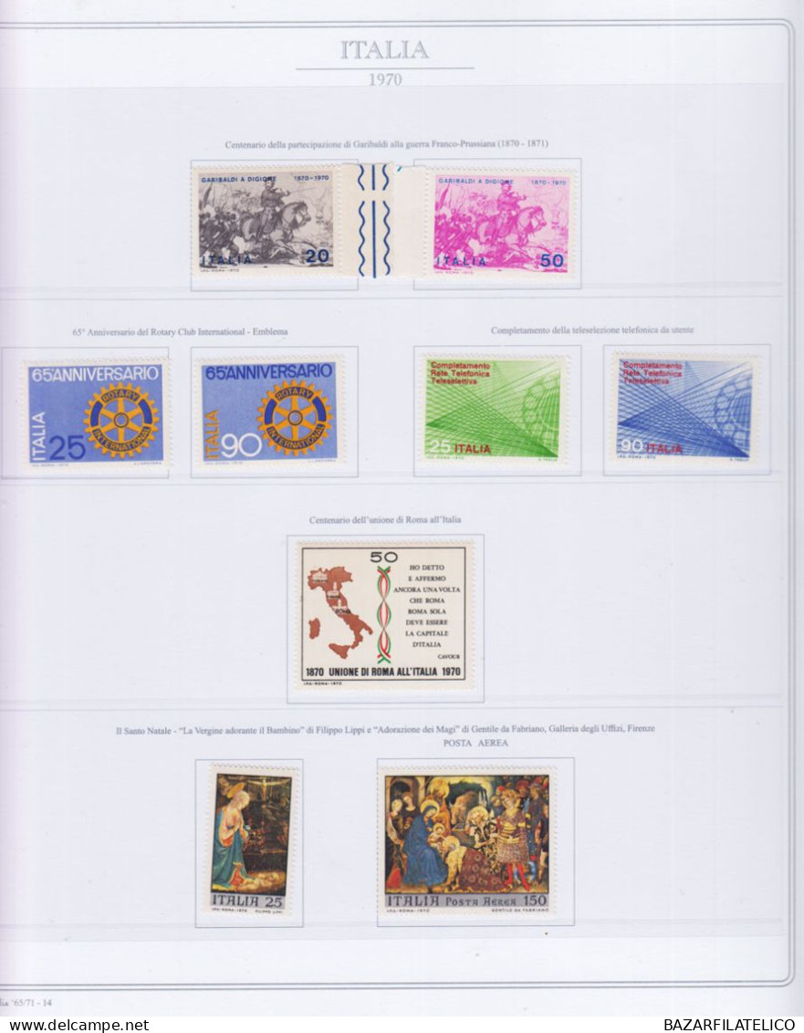 REPUBBLICA COLLEZIONE SU 2 ALBUM CON FOGLI ABAFIL DAL 1945 AL 1984 G.I MNH**