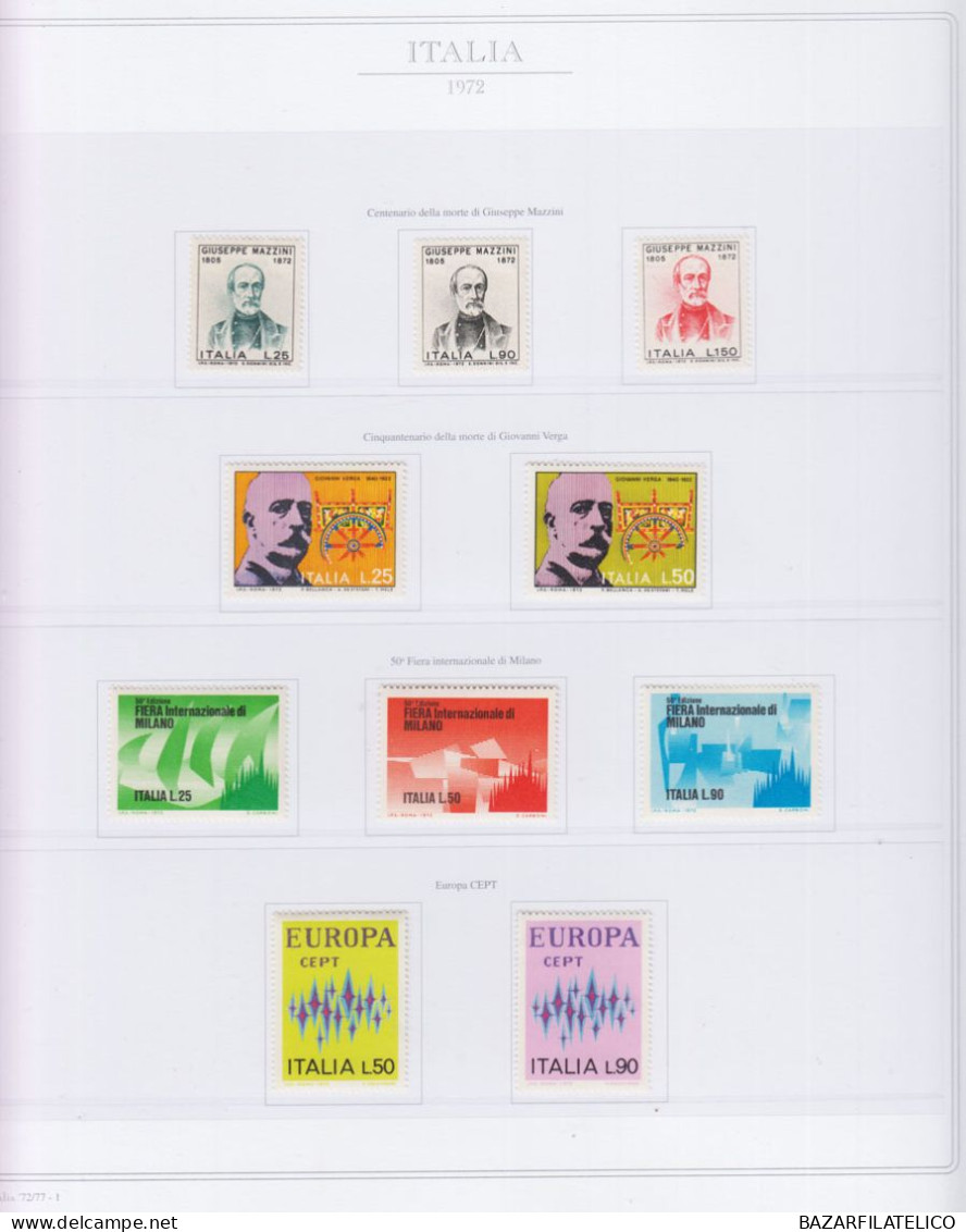 REPUBBLICA COLLEZIONE SU 2 ALBUM CON FOGLI ABAFIL DAL 1945 AL 1984 G.I MNH**