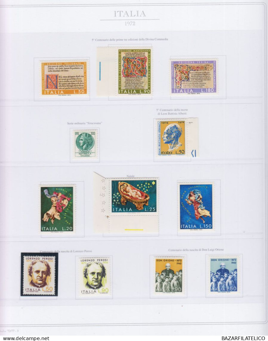 REPUBBLICA COLLEZIONE SU 2 ALBUM CON FOGLI ABAFIL DAL 1945 AL 1984 G.I MNH**