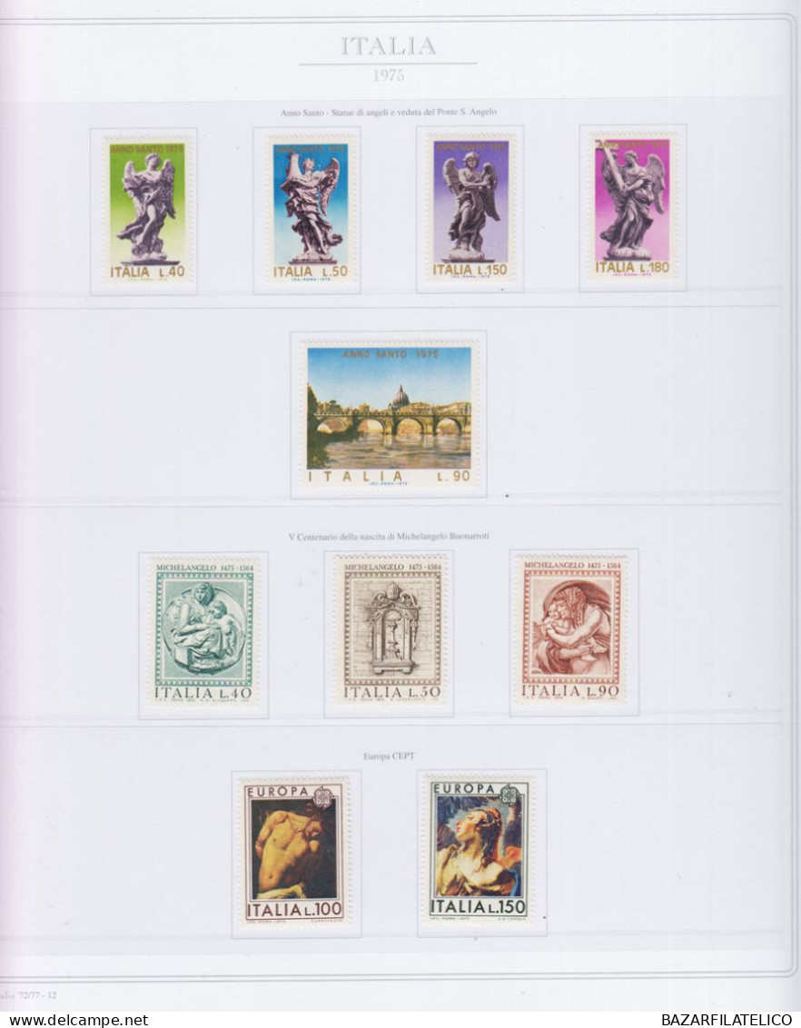 REPUBBLICA COLLEZIONE SU 2 ALBUM CON FOGLI ABAFIL DAL 1945 AL 1984 G.I MNH**