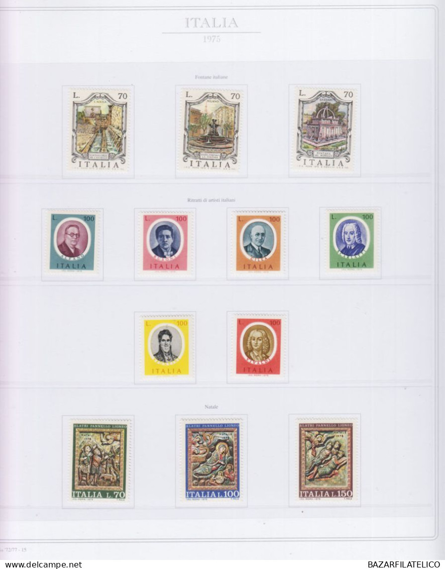 REPUBBLICA COLLEZIONE SU 2 ALBUM CON FOGLI ABAFIL DAL 1945 AL 1984 G.I MNH**