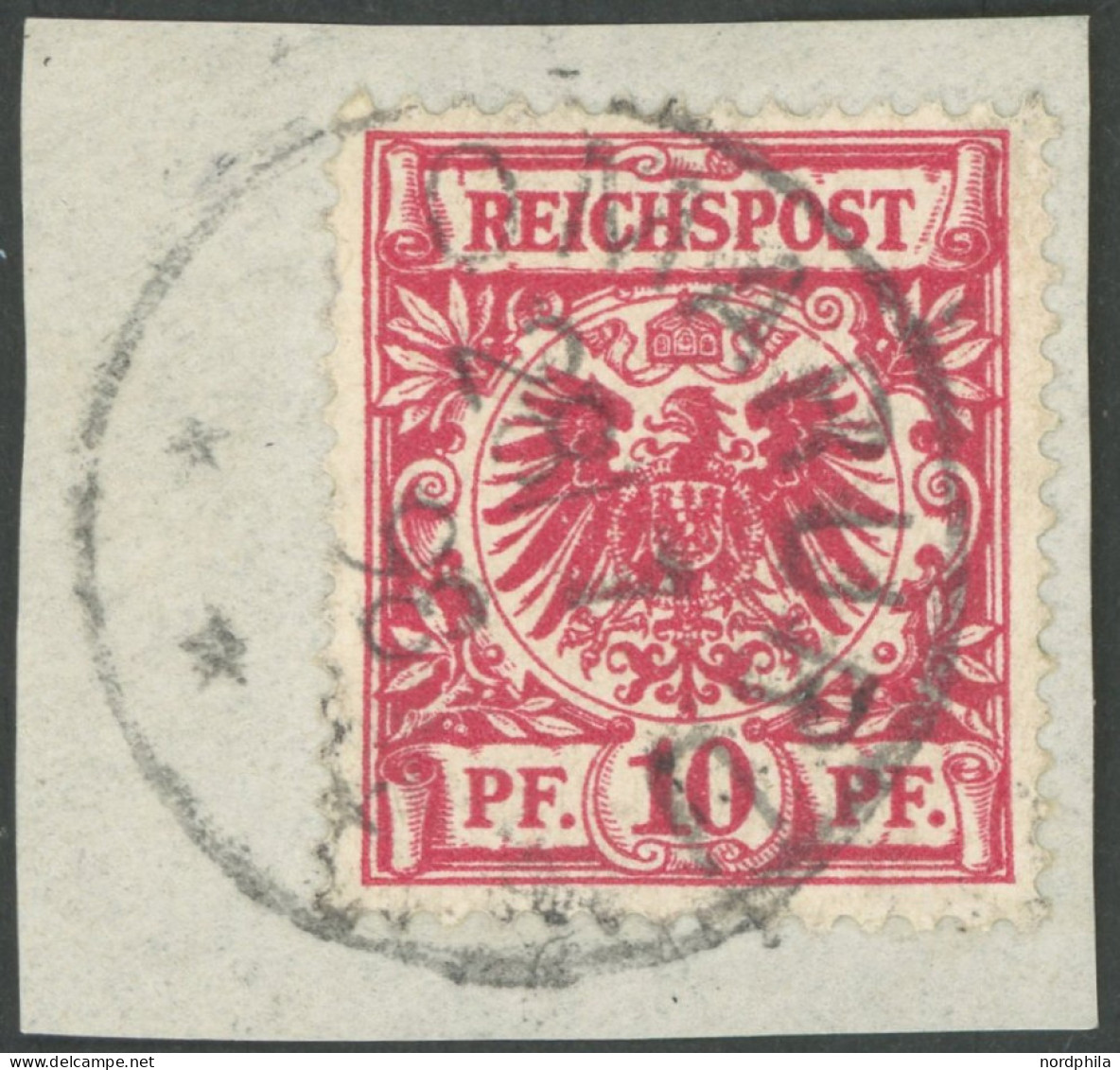 DSWA M 47d BrfStk, 1898, 10 Pf. Rot Mit Stempel OMARURU, Prachtbriefstück - África Del Sudoeste Alemana