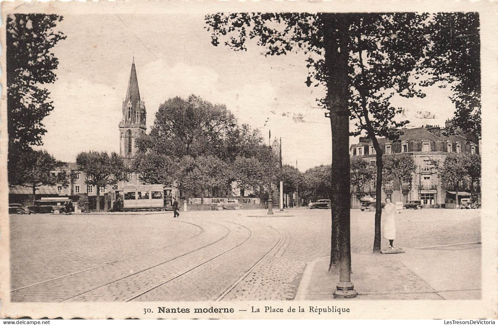 FRANCE - Nantes - La Place De La République - Carte Postale Ancienne - Nantes