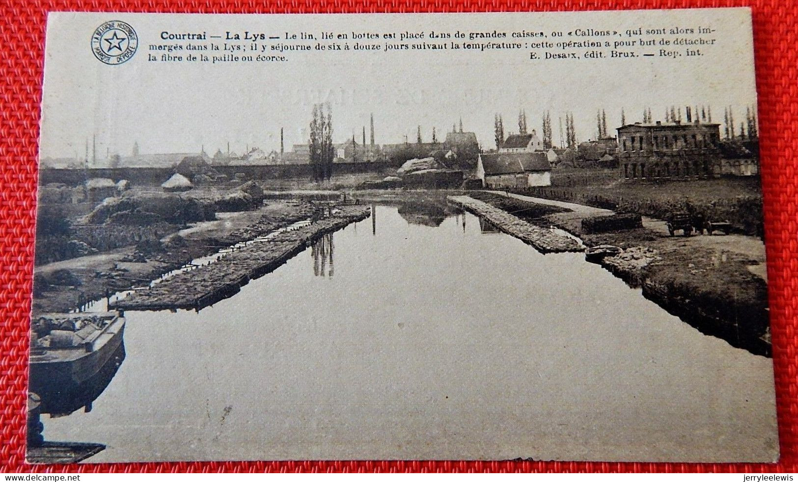 SCHAERBEEK  -  Carte D'Honneur De L' Ecole Moyenne De  L'Etat Pour Jeunes Filles  - ( Au Dos : Courtrai , La Lys ) - Educazione, Scuole E Università