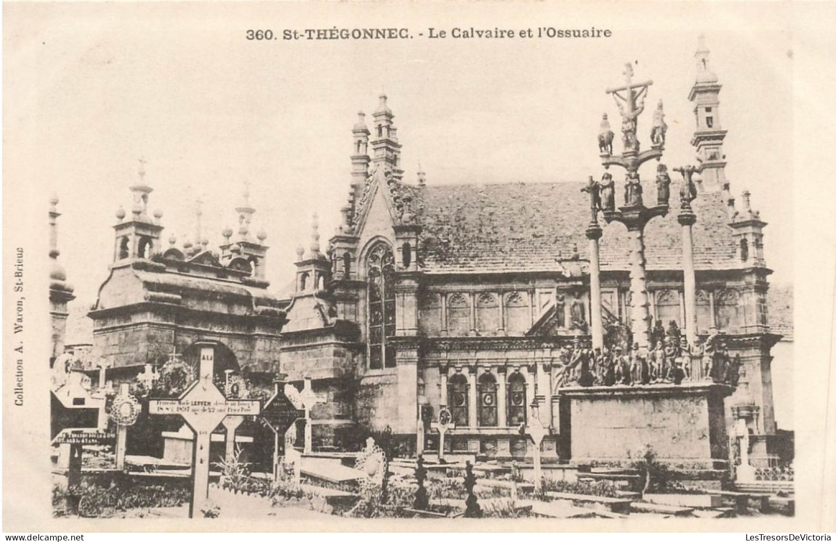 FRANCE - Saint Thégonnec - Le Calvaire Et L'ossuaire - Carte Postale Ancienne - Saint-Thégonnec