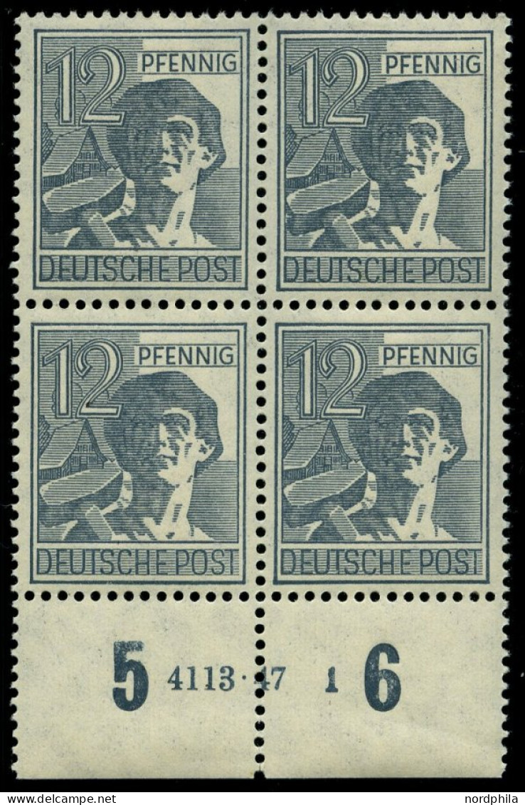 ALLIIERTE BES. 947HAN , 1947, 12 Pf. Dunkelgrautürkis Mit HAN 4113.47 1, Pracht, Mi. 100.- - Sonstige & Ohne Zuordnung