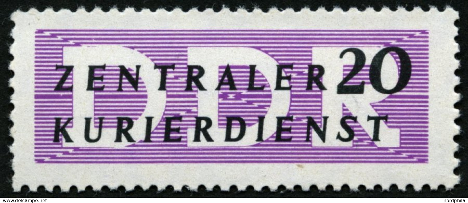 DIENSTMARKEN B D 7XII , 1956, 20 Pf. Wz. 2XII, Pracht, Gepr. Weigelt, Mi. 180.- - Other & Unclassified