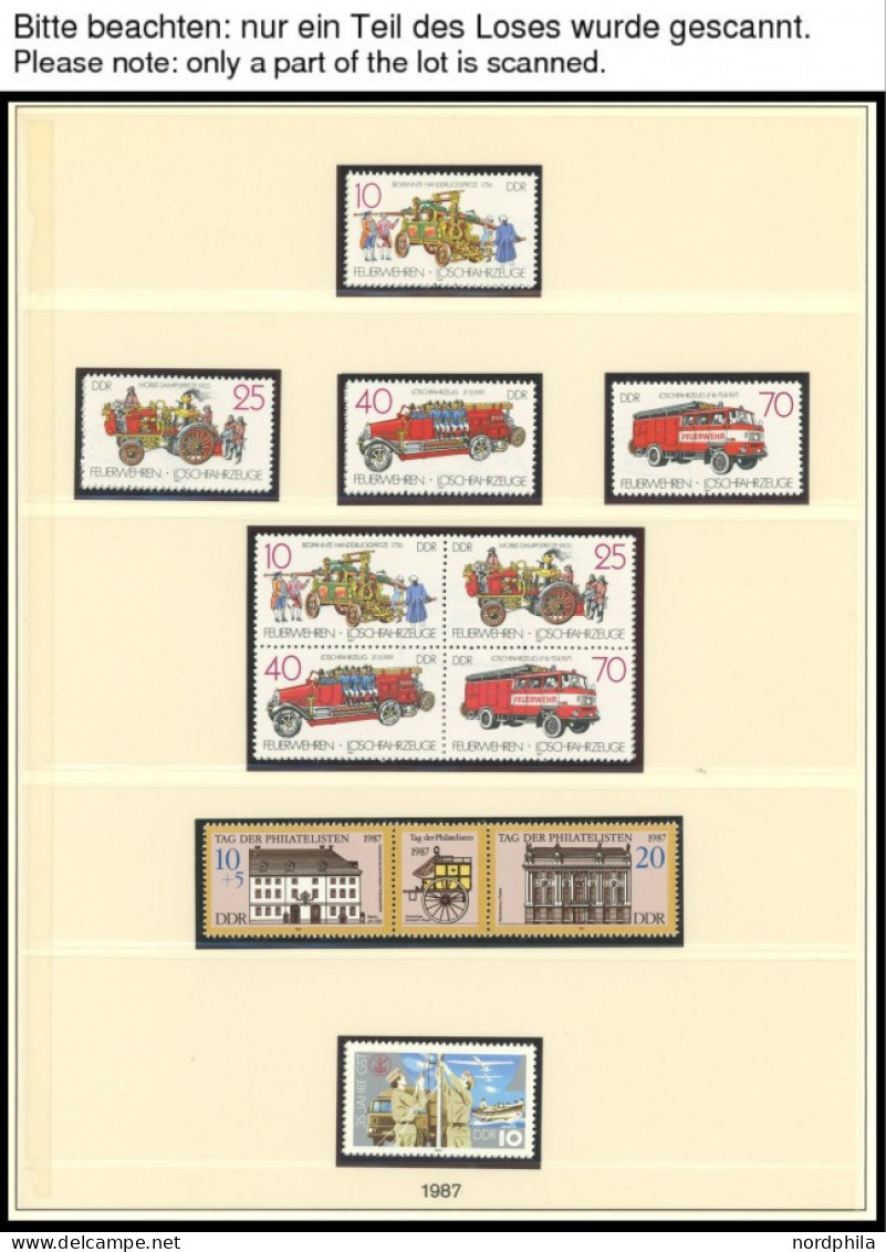 SAMMLUNGEN 2920-3139,o , 1985-87, Jeweils Postfrisch Und Gestempelt Komplett Im Neuwertigen Lindner Falzlosalbum, Dazu Z - Autres & Non Classés