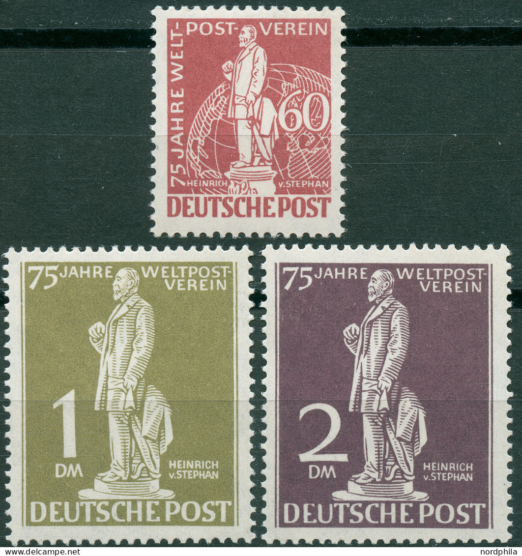 BERLIN 39-41 , 1949, 60 Pf - 1 DM Stephan, 3 Postfrische Prachtwerte, Mi. 520.- - Other & Unclassified