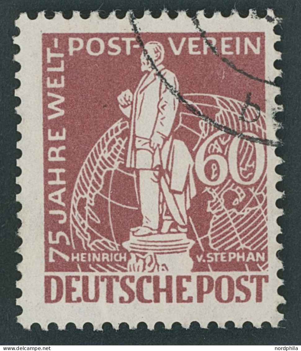 BERLIN 39I O, 1949, 60 Pf. Stephan Mit Abart UT In Deutsche Unten Beschnitten, Pracht, Mi. 200.- - Sonstige & Ohne Zuordnung