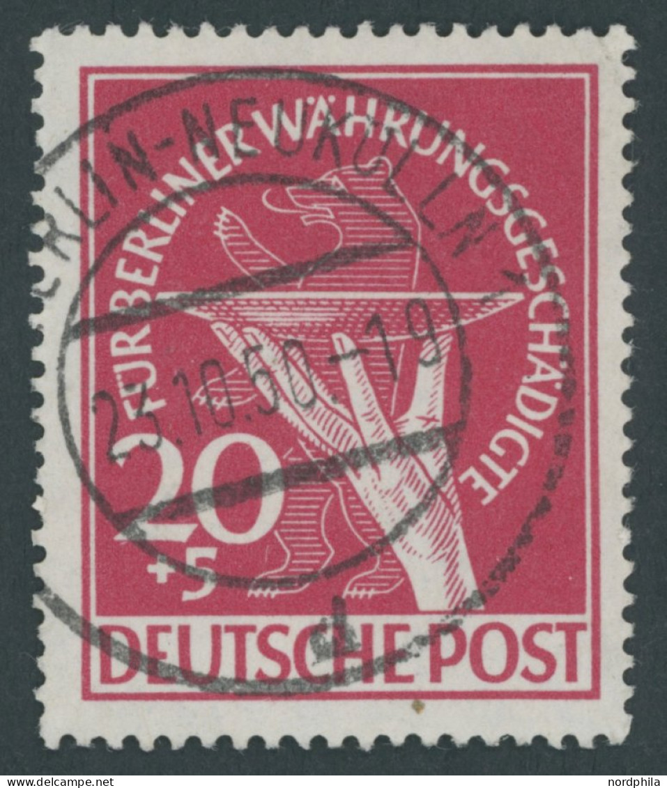 BERLIN 69 O, 1949, 20 Pf. Währungsgeschädigte, Normale Zähnung, Pracht, Gepr. Schlegel, Mi. 190.- - Other & Unclassified